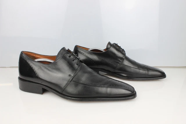 Derbies En Cuir BERYLS Pour Homme - Taille 42, Couleur Noire, En Très Bon état