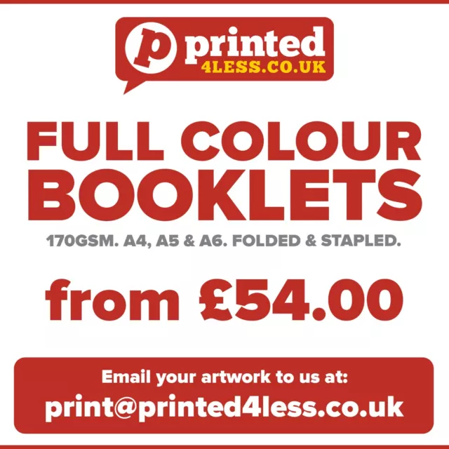 Booklets Printed Full Colour Price Lists Menus Brochures Magazines 170Gsm A4 A5