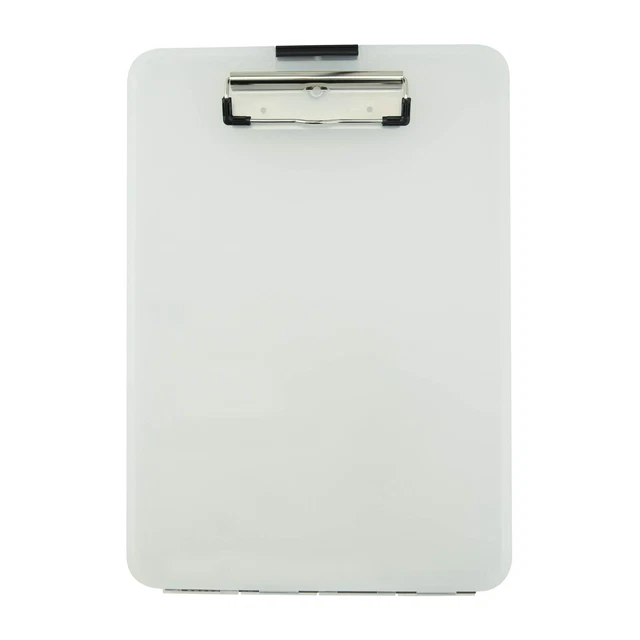 Saunders Clear Plastic Storage Clipboard – Polypropylene Recordkeepi...