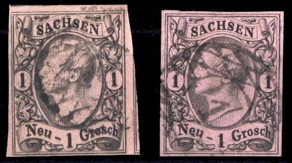 1855, Altdeutschland Sachsen, 9 (2), gest. - 1599375