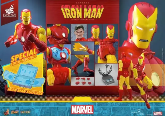 Nuovo Hot Toys CMS014D57 MARVEL COMICS 1/6 CLASSIC IRON MAN SPECIAL Ver. in magazzino