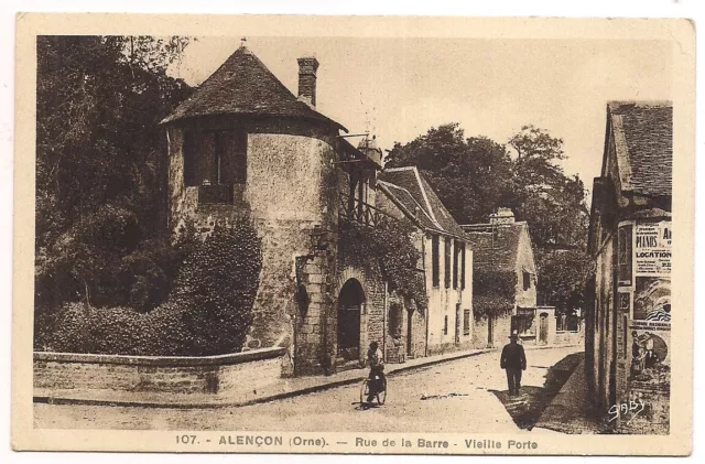 alençon , rue de la barre , vieille porte