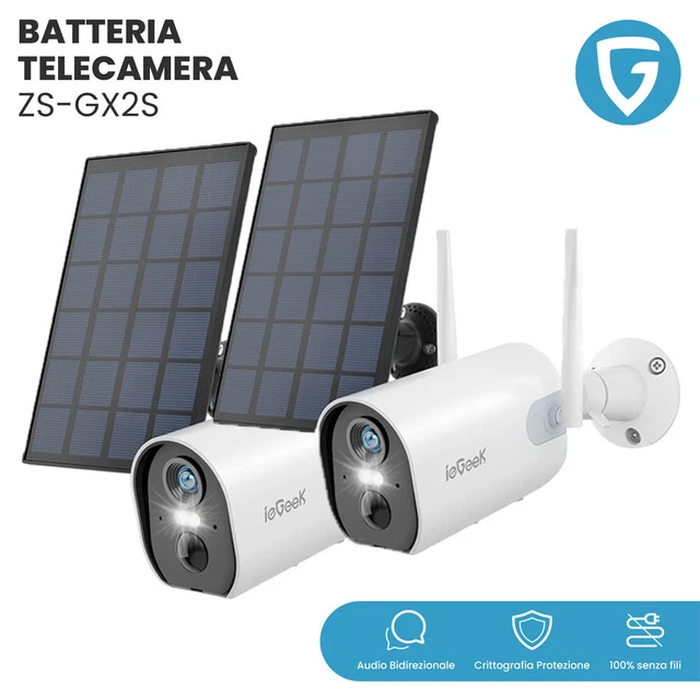 Telecamera Spia Iegeek Camera App IeGeek 2K Telecamera Wi-Fi Esterno Senza Fili A Batteria, 360u00b0 PTZ Videocamera Sorveglianza Con IHOXTX App Tapo C425 KIT - Foto 7