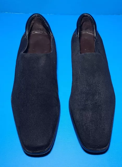 Donald J Pliner Rex Men's Crepe Elastic Black Loafers  Shoes Size  11 M US