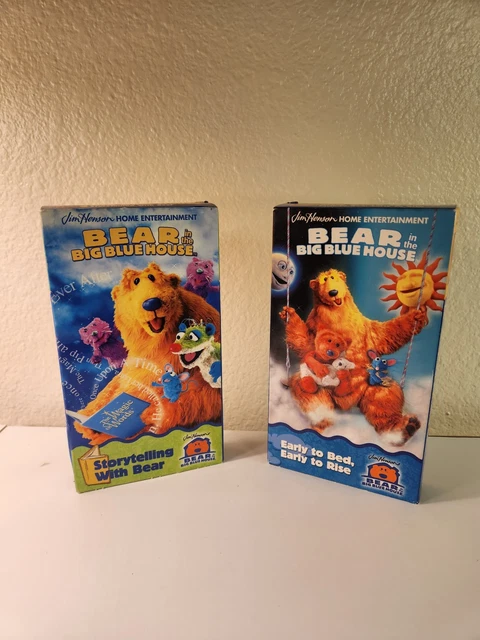 BEAR IN THE Big Blue House VHS Tapes Vintage Disney Jim Henson Rare EUR ...