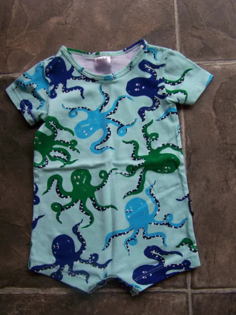 BNWNT Baby Boy's Bonds Blue & Green Octopus Bodysuit Romper Size 000