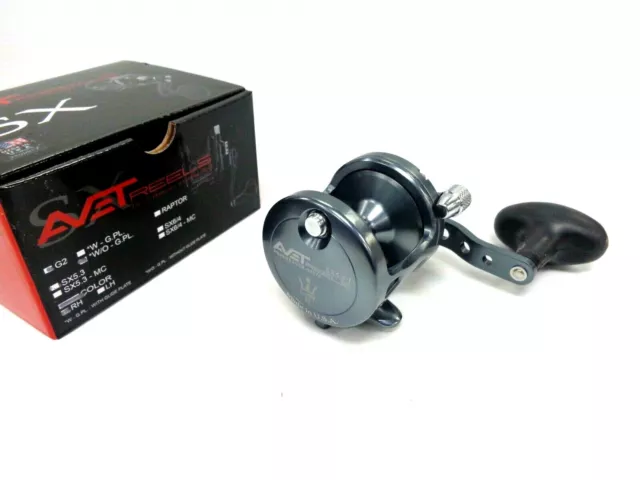 Avet SX5.3 G2 NGP Single Speed Lever Drag Reel - Right Hand - GUNMETAL