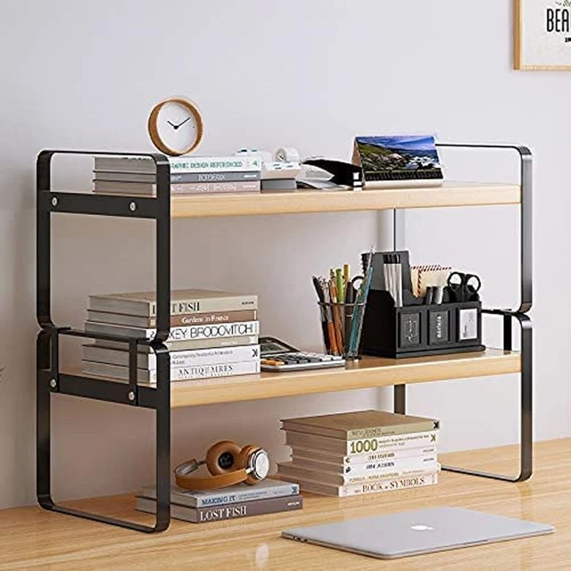 DESK SHELF DESKTOP Shelves Tabletop Bookshelf Desktop Organizer Storage