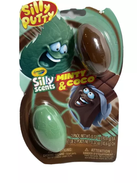 Silly Putty Silly Scents Mint & Coco 2Pack Made By Crayola W3