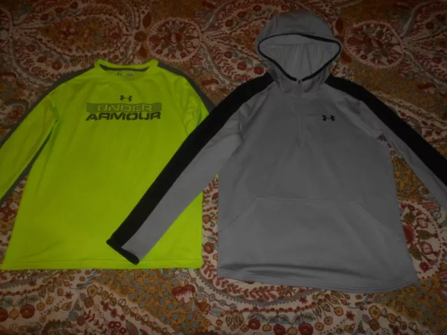 Under Armour Coldgear Boy's Hoodie & Long Sleeve Shirt Size 14