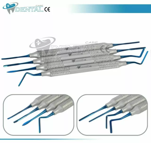 GERMAN DENTAL Periotomes Periotome PDL Ligament Periodontal Kit-SET OF 4 CE NEW