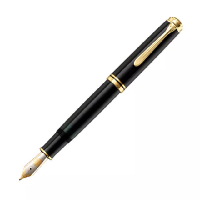 PELIKAN Füllhalter Souverän M800 schwarz 18 kt. Goldfeder EF - extra fein