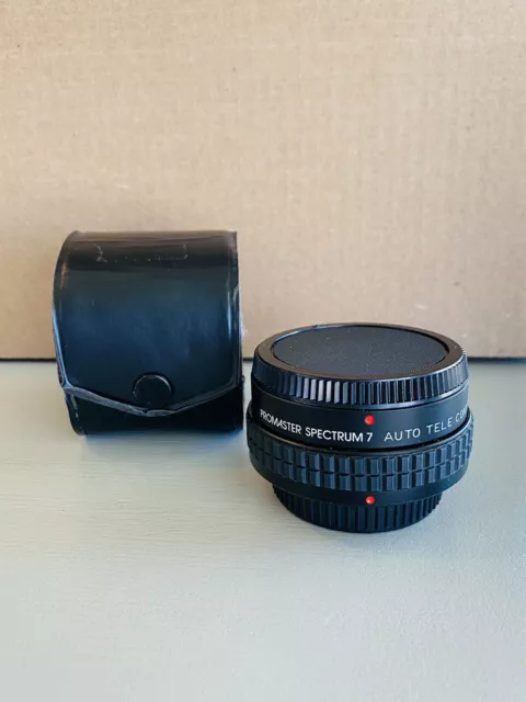 Promaster Spectrum7 Auto Tele Converter MC7 2X For Canon FD Japan C/FD Not Test