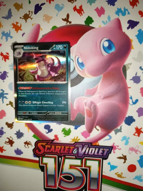 Pokemon Karte | Nidoking 034/165 | Deutsch | REVERSE HOLO | Near Mint | 151