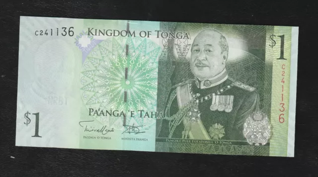 Tonga, Kingdom, 1 Pa'anga, 2009 / 2014, P-37,  UNC Banknote