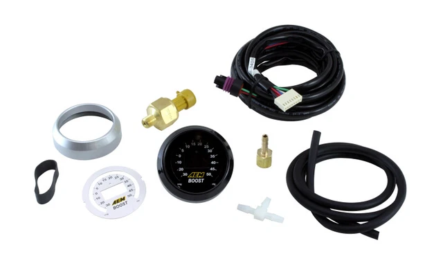 AEM 30-4408 52mm Boost Pressure Gauge -30 ~ 50PSI High Pressure - FREE SHIPPING