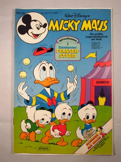 Micky Maus #20 1983 - Comic - mit Beilage, mit Schnipp