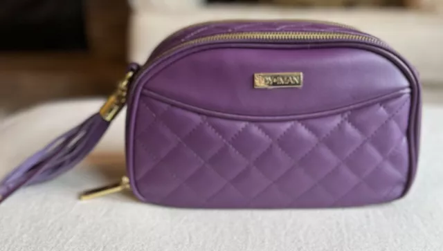 JOY & IMAN Diamond Quilted Genuine Leather Crossbody with RFID