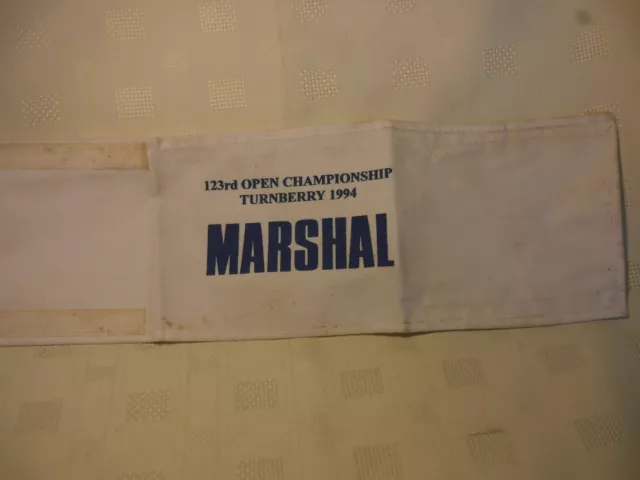 The 123rd  Open Championship  Turnberry  1994 Marshal,s Armband