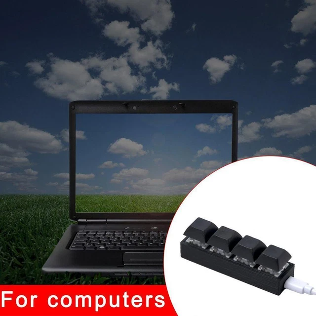 4 KEYS OSU Mini Mechanical Keyboard Programmings Macro Keypad J9K W9J1 ...