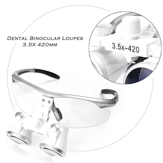 3.5X420MM FOR DENTISTS Dental Loupes Surgical Glasses with LED Head