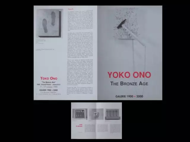 Yoko Ono, The Bronze Age - Livret Exposition - 1989 - Galerie 1900 2000