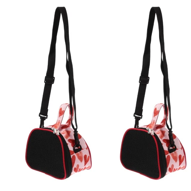 2 piezas portahámster hámster transpirable con bolsa de viaje portátil para hámster