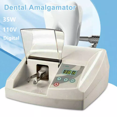 110V Dental Lab Digital Amalgamator Amalgam Capsule Mixer Triturator Controller
