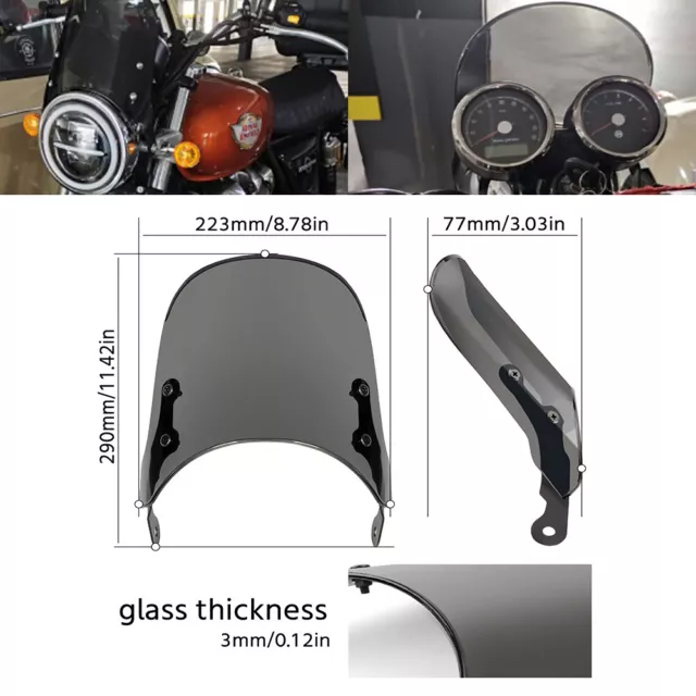 triumph t120 windscreen