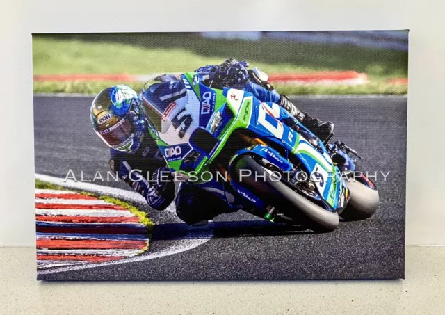 Dean Harrison DAO Racing Kawasaki BSB Photo Canvas