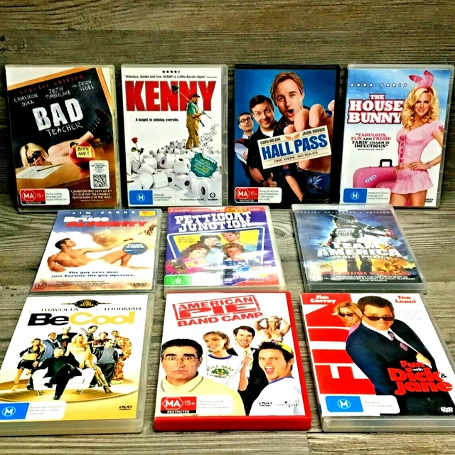 BULK BUNDLE LOT 10x DVD R4 Assorted Movies All Pro-Cleaned Super Comedy ...