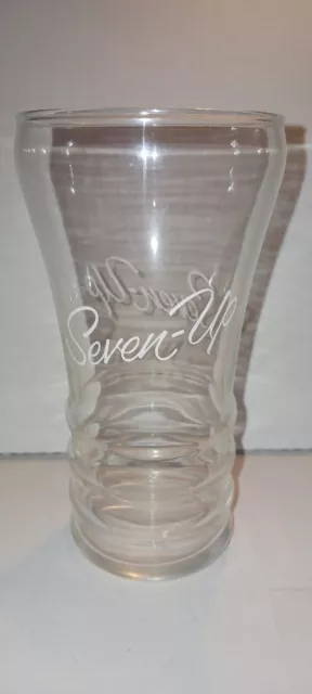 1950s Vintage Seven Up Soda Glass 7 up