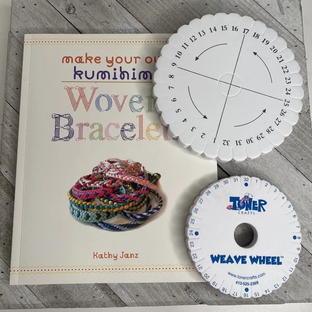 Woven Bracelets Make Your Own Kumihimo with Weave Wheel + Bonus Wheel Kathy Janz
