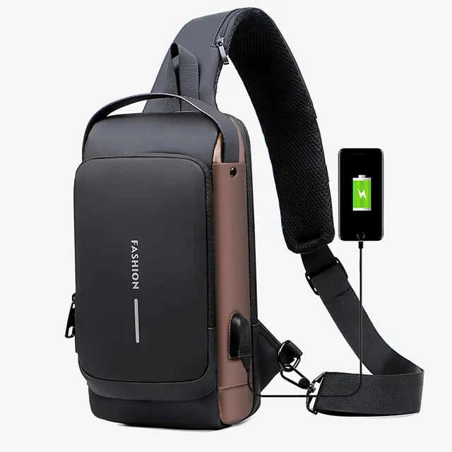 Men Women Sling Bag Cross Body Handbag Chest Bag Shoulder Pack Small Travel Bag