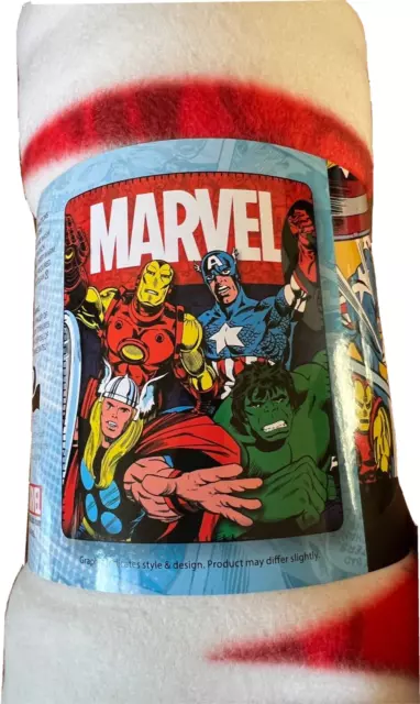 Kids Blanket Polar Fleece marvel comics iron man hulk Thor Winter Throw Blanket