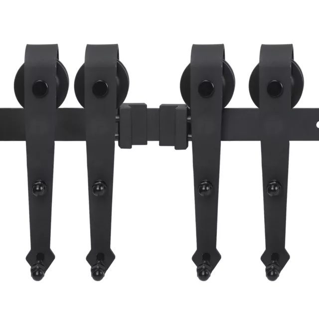 Heavy Duty Sliding Barn Door Hardware Rollers Anti-bounce Device Simple Style