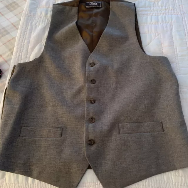 Levi's Menswear Action Suit Vest STA-PREST No Iron, Rockabilly Western, Size Med