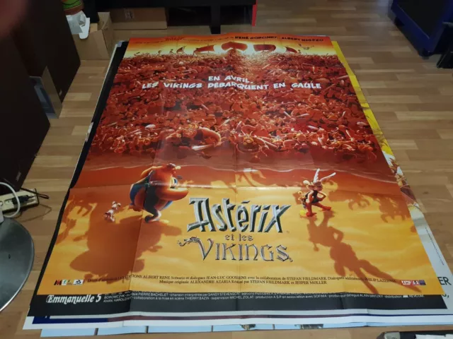 Affiche cinema 120x160 ASTERIX ET LES VIKINGS UDERZO