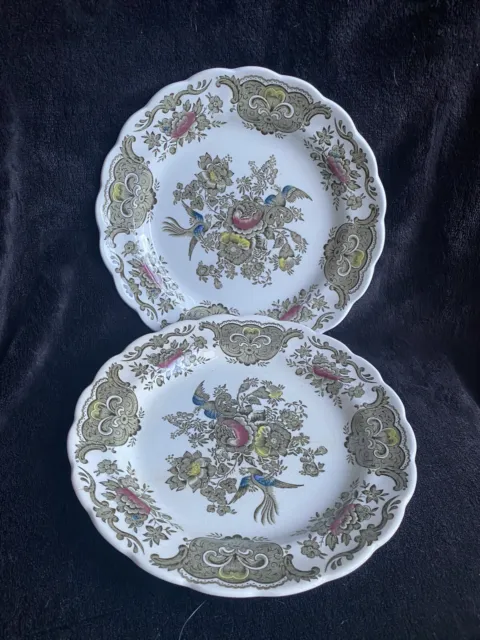 Set Of Vintage Ridgeway Staffordshire Window Side Plates 1960s VGC