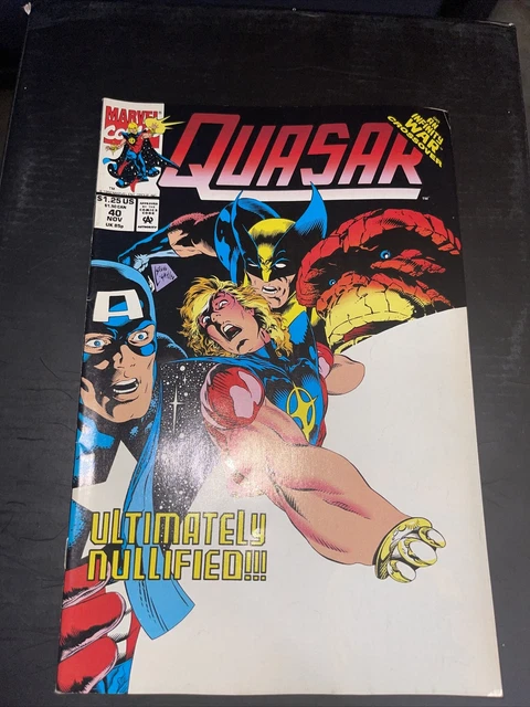 Quasar #40 -"Infinity War Crossover"  Andy Smith & Mark Mckenna Rare Condition