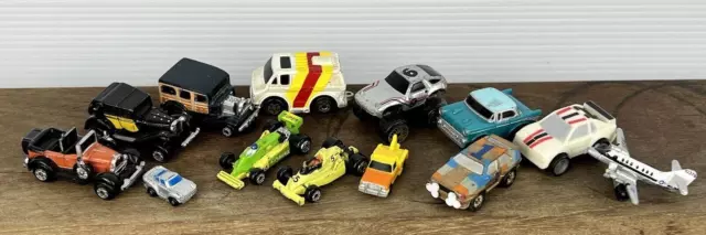 Vtg 80s 90s Miniature Micro Toy Car Lot Classic Race Plane Matchbox Galoob x13