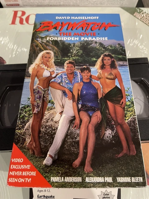 VHS BAYWATCH THE Movie Forbidden Paradise (LIVE, 1995) Drama Pam