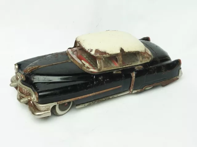 Ancien jouet tôle 50s auto CADILLAC JOUSTRA french tin toy (Gama Marusan cij jrd