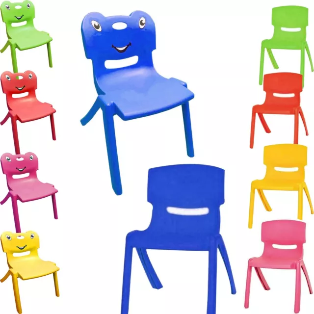 Stackable Kids Children Plastic Study Chairs Graden Chairs Indoor & Outdoor Use