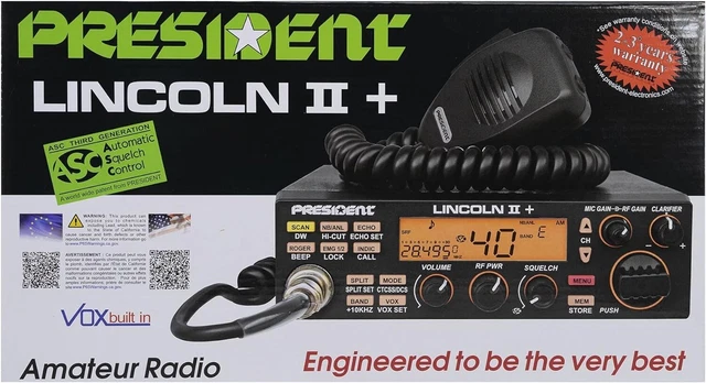 RADIO PRESIDENT LINCOLN II+ V3 CB 10m 12m AM FM SSB EUR 299,00 ...
