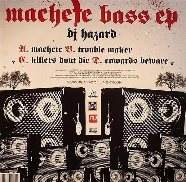 DJ Hazard - Machete Bass EP 12" Vinyl True Playaz DJ Hype Jungle Drum & Bass VG+ 2