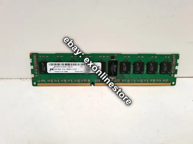 MT18KSF1G72PDZ-1G6E1 - 8GB (1x8GB) Dual Rank x8 PC3L-12800R DDR3-1600MHz RDIMM