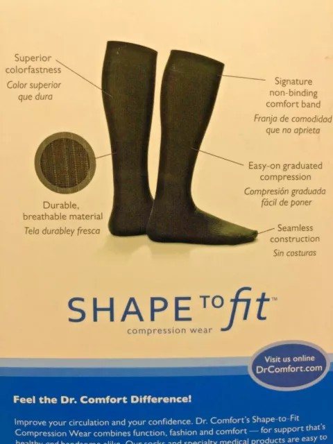 Dr. Comfort Men's Medical Compression Dress Sock's 10-15 15-20 20-30 mmHg SIZES 2