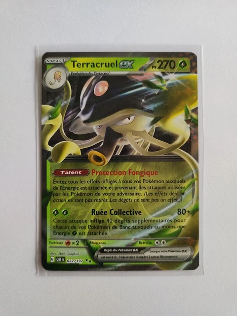 Carte Pokémon Terracruel EX 022/197 SV3:Ecarlate Violet Flammes Obsidiennes