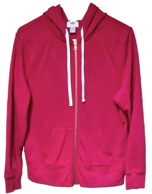 Womens Old Navy Hooded Zip Jacket Pink Size Large